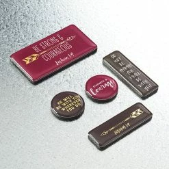 The Sparkling Spur Gifts/Grace Be Strong And Courageous Magnet Set