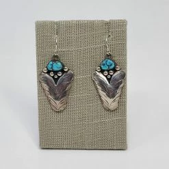 The Sparkling Spur Kingman Turquoise Dangle Earrings