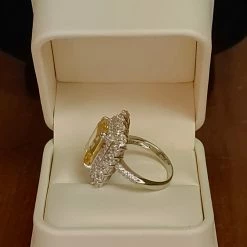 The Sparkling Spur New Arrivals Yellow Moissanite Lab Diamond