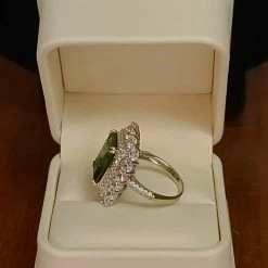 The Sparkling Spur Emerald & Moissanite Lab Diamond Ring New Arrivals