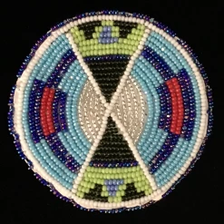 Tex’s Line Beaded Round Pin Accessories