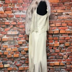 A. Tsagas Long Leather Vest With Lynx Fur TIFFIANY'S CLOSET