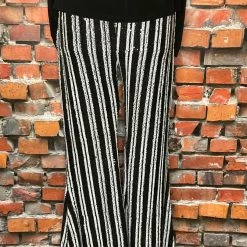 Girl On A Vine Striped Sequin Pant With A Flare!