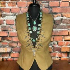 Double D Ranch Wear Cross Vest TIFFIANY'S CLOSET