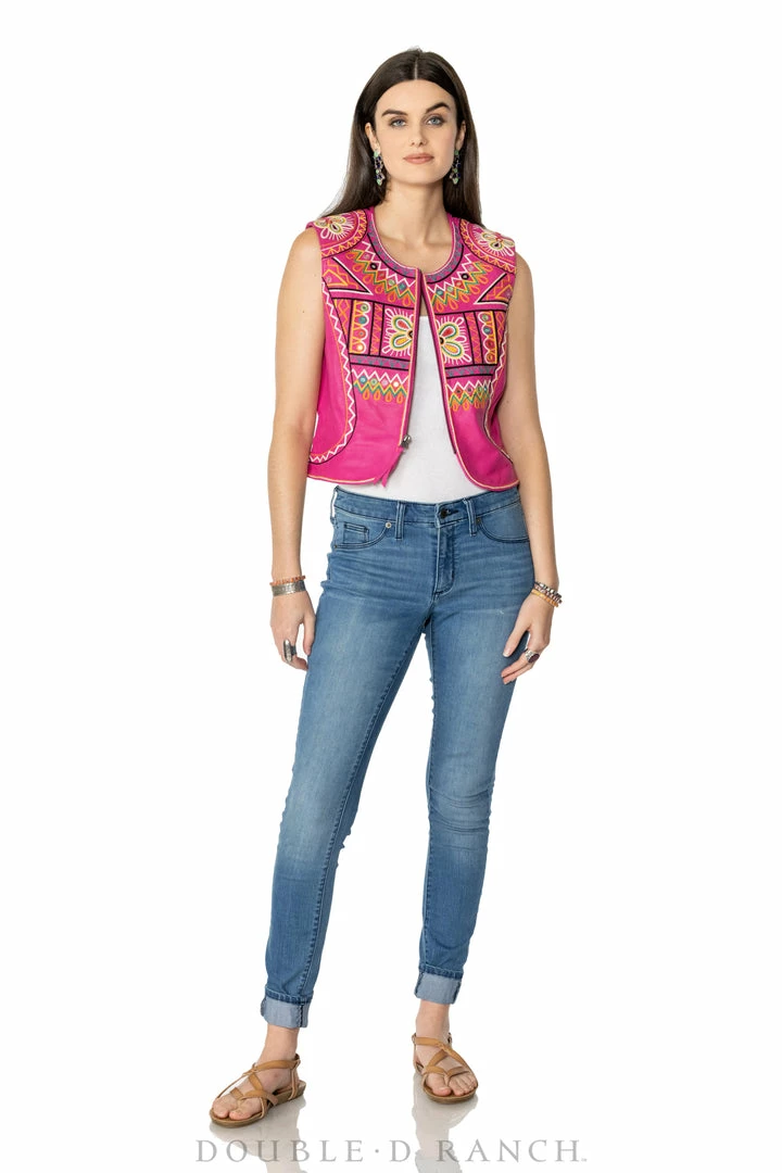 Best Pirce π Double D Ranch - Folk Foray Collection Vests Festival Of Colors Vest π₯° 3 Double D Ranch - Folk Foray Collection Vests Festival Of Colors Vest