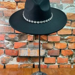 The Sparkling Spur Fedora Hat With Crystal Rhinestone Strap New Arrivals