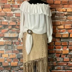 Cheap 🌟 Tasha Polizzi 👗 Skirt With Long Fringe 💯 8 Tasha Polizzi Skirt With Long Fringe