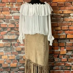 Cheap 🌟 Tasha Polizzi 👗 Skirt With Long Fringe 💯 9 Tasha Polizzi Skirt With Long Fringe