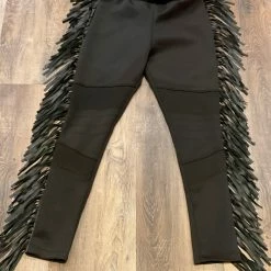 The Sparkling Spur Leather Fringe Pant TIFFIANY'S CLOSET