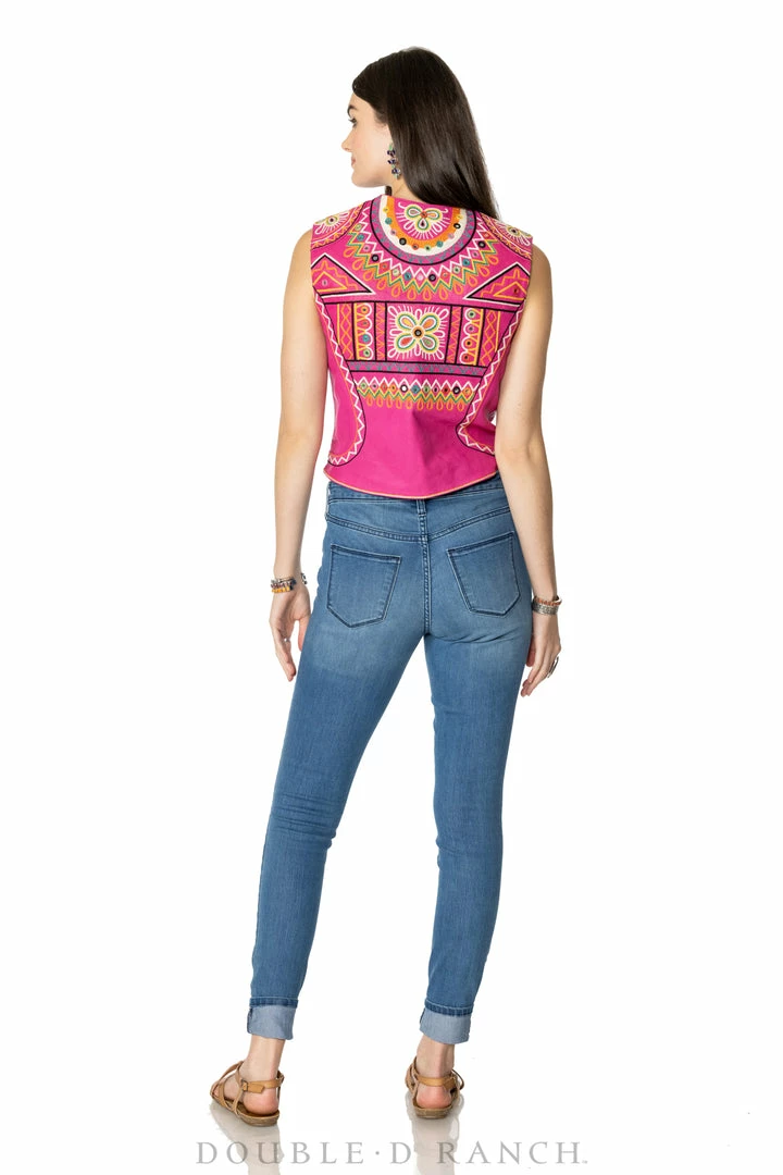 Best Pirce π Double D Ranch - Folk Foray Collection Vests Festival Of Colors Vest π₯° 4 Double D Ranch - Folk Foray Collection Vests Festival Of Colors Vest