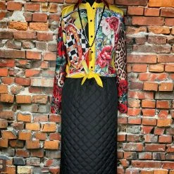 Oo La La Quilted Midi Skirt