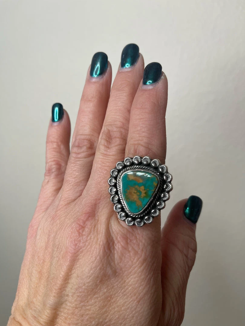 Promo ๐ฏ Leon MTZ Designs Jewelry Sonoran Gold Turquoise Ring ๐ 3 Leon MTZ Designs Jewelry Sonoran Gold Turquoise Ring