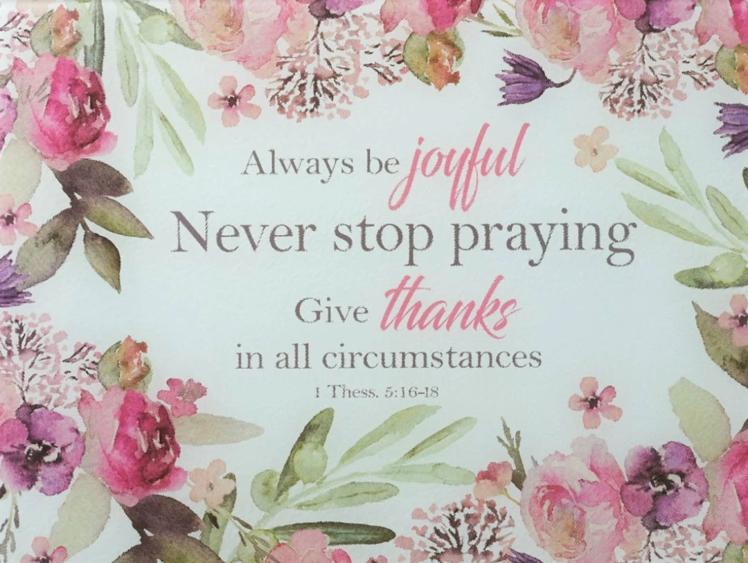 New ๐งจ The Sparkling Spur Always Be Joyful, Never Stop Praying Cutting Board โ 6 The Sparkling Spur Always Be Joyful, Never Stop Praying Cutting Board