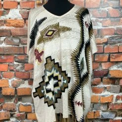 The Sparkling Spur Poncho With Fringe