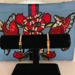 The Sparkling Spur H Bracelet W/Half Rhinestone