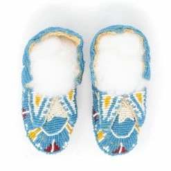 The Sparkling Spur Lakota Style Fully Beaded Baby Moccasins
