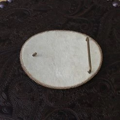 The Sparkling Spur Accessories Black/Gold XXX Large Oval Beaded Buckle With Cut Beads