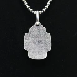 Kathy Sands Jewelry Our Father Pendent With Turquoise Stone