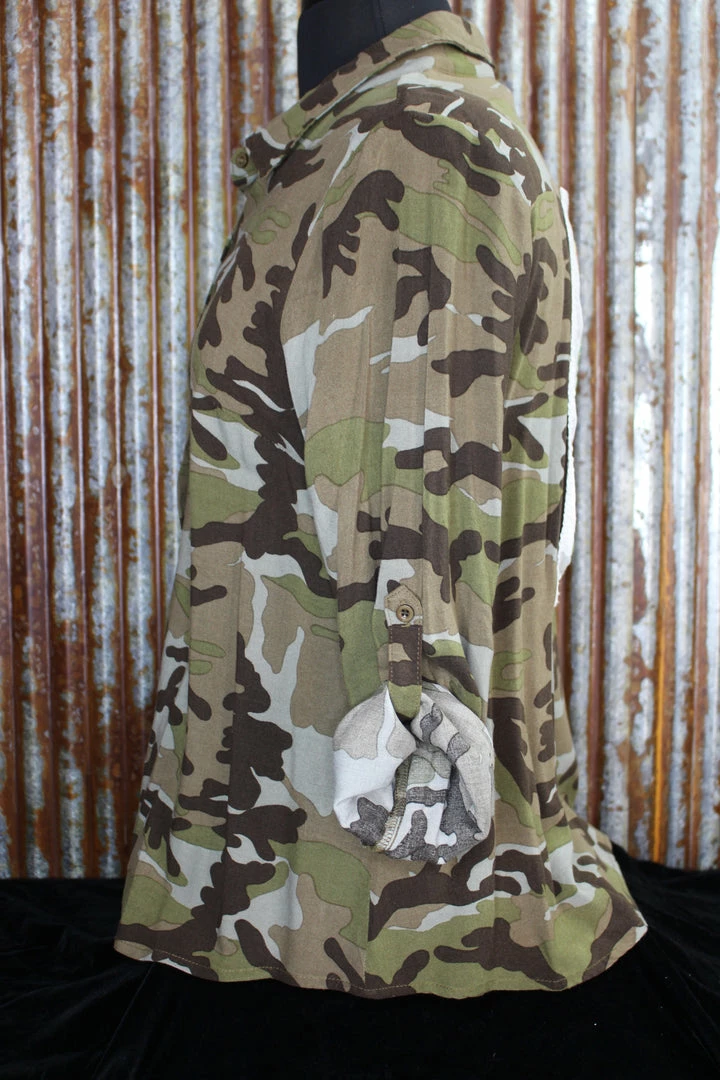 Hot Sale ๐ The Sparkling Spur Camo ๐ Shirt With Embroidery Patch ๐ 6 The Sparkling Spur Camo Shirt With Embroidery Patch