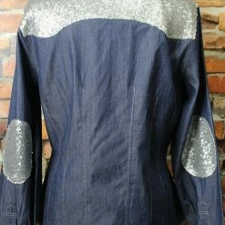 Tasha Polizzi Denim-Look Shirt With Sequins