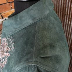 Double D Ranch Wear TIFFIANY'S CLOSET Stunning Suede Jacket With Large Rhinestone Buttons