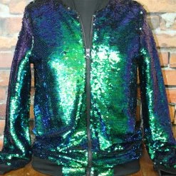 The Sparkling Spur TIFFIANY'S CLOSET Shimmering Sequined Jacket