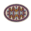 Tex’s Line XXX Large Oval Beaded Buckle With Cut Beads Accessories