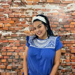 Discount ❤️ Double D Ranch Wear - Folk Foray Collection Palomita Top ❤️ 12 Double D Ranch Wear - Folk Foray Collection Palomita Top