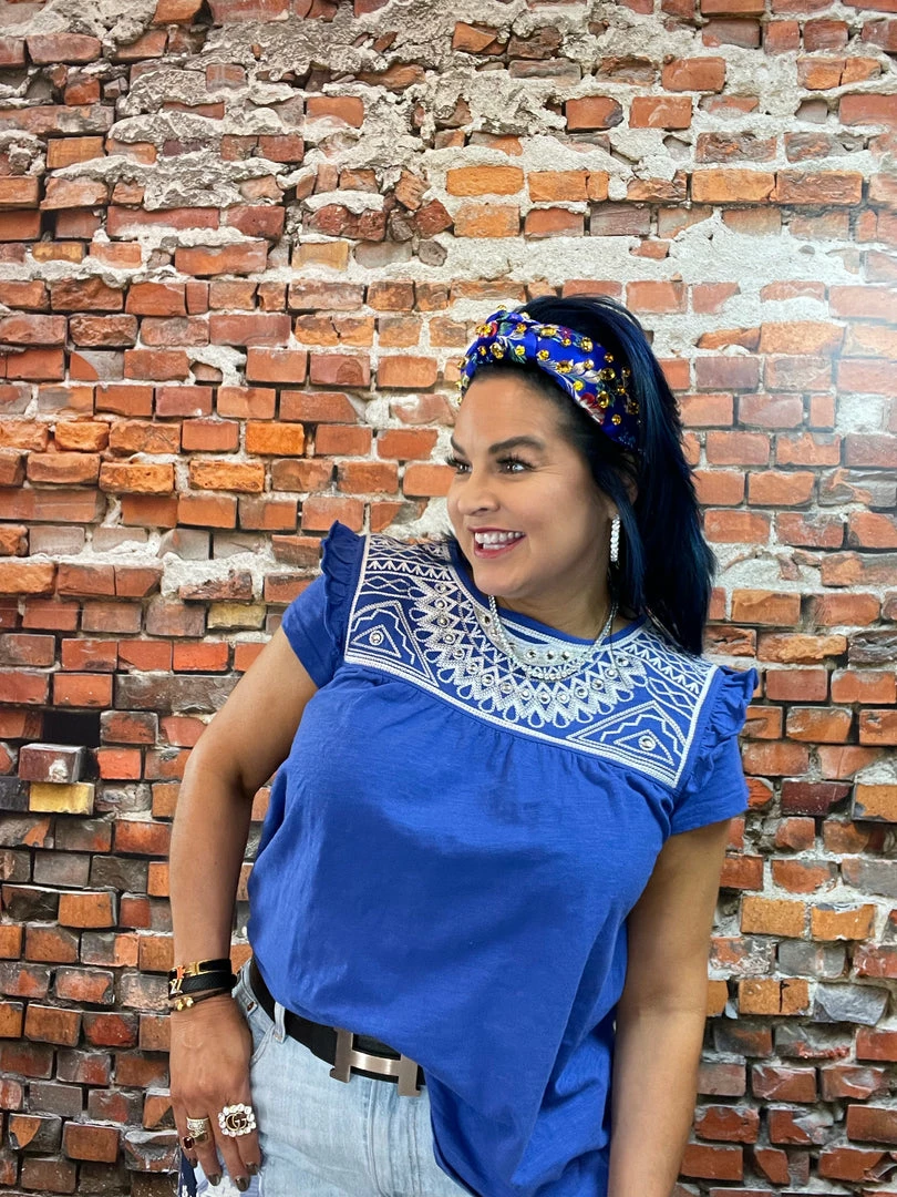 Discount ❤️ Double D Ranch Wear - Folk Foray Collection Palomita Top ❤️ 4 Double D Ranch Wear - Folk Foray Collection Palomita Top