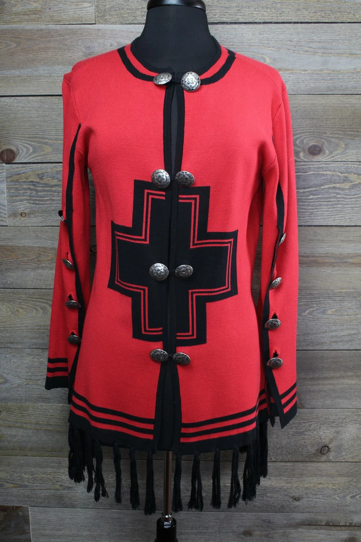 New ๐ Roja Warrior Red & Black Sweater TIFFIANY'S CLOSET ๐ 3 Roja Warrior Red & Black Sweater TIFFIANY'S CLOSET