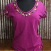 Double D Ranch Wear Fun In Fuchsia Mirror Tee