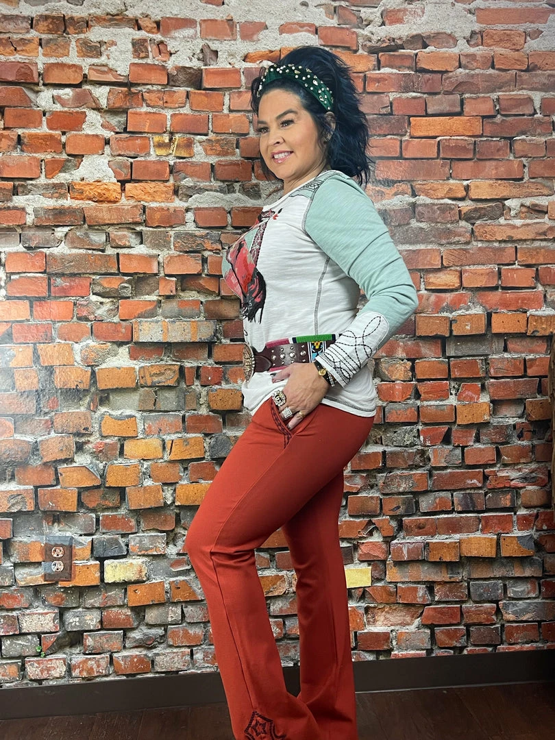 Best Pirce 💯 Double D Ranch Wear - Wild Horses Collection Bottoms Boss Lady Pant 🔥 5 Double D Ranch Wear - Wild Horses Collection Bottoms Boss Lady Pant