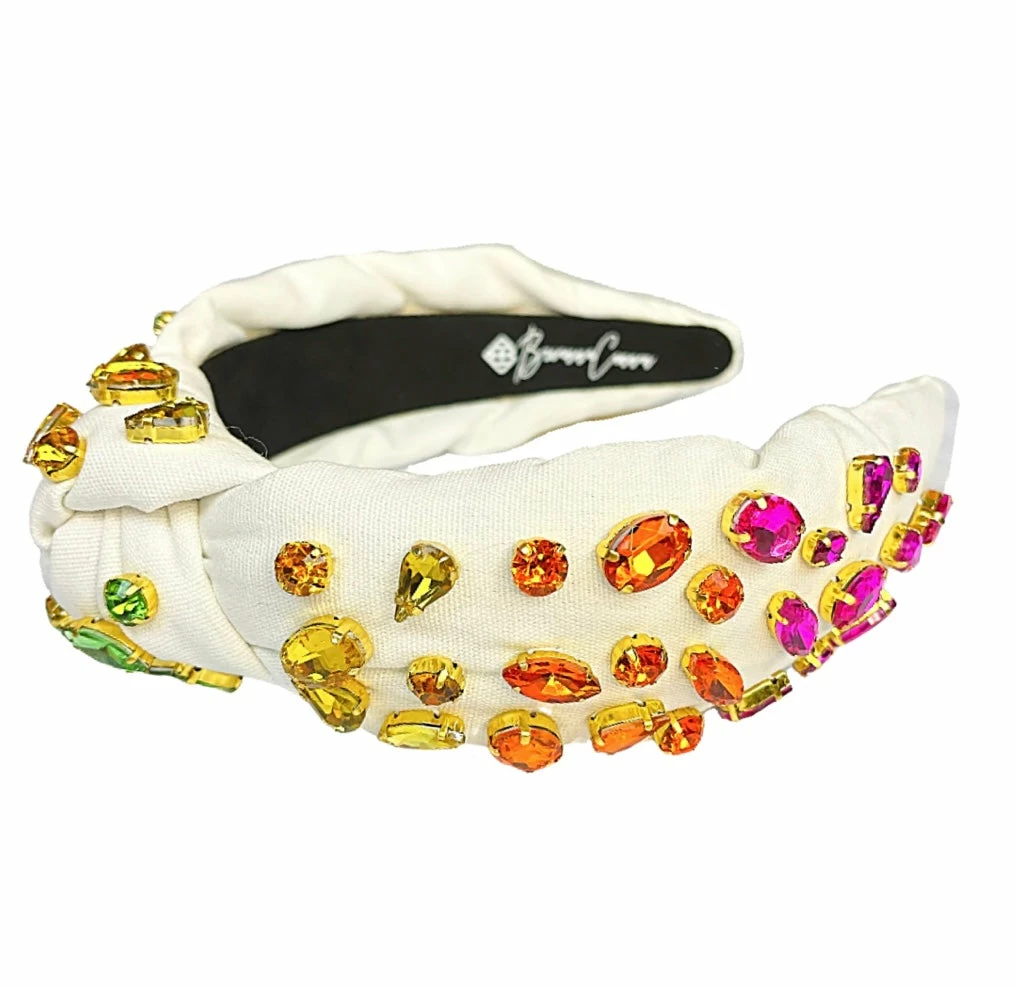 Brand new ๐ Brianna Cannon Ivory Headband With Rainbow Gradient Hand-Sewn Crystals (Mommy + Me Option) Hats/Headbands/Scarves/Gloves ๐ 10 Brianna Cannon Ivory Headband With Rainbow Gradient Hand-Sewn Crystals (Mommy + Me Option) Hats/Headbands/Scarves/Gloves
