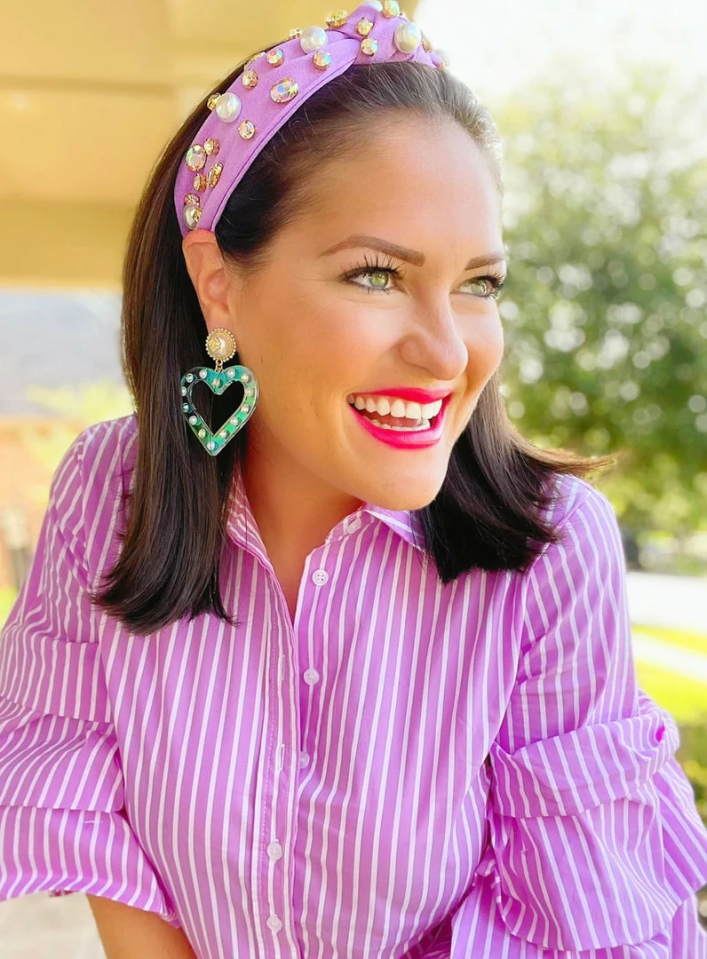 Outlet ๐ Brianna Cannon Iridescent Heart Earrings With Pearls And Crystals ๐ 5 Brianna Cannon Iridescent Heart Earrings With Pearls And Crystals