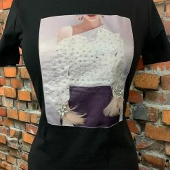 The Sparkling Spur Tops Sparkly Feather Tee