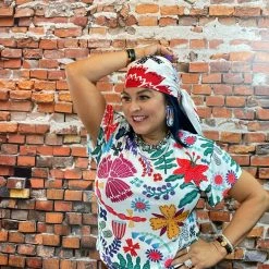 Double D Ranch Wear - Folk Foray Collection Tops Nina Tie Top