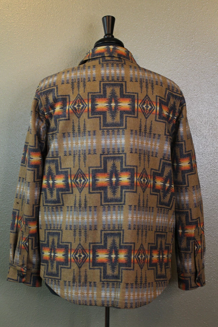 Outlet 🤩 Pendleton Jacquard CPO Wool 👕 Shirt Jacket 😉 9 Pendleton Jacquard CPO Wool Shirt Jacket