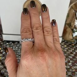 The Sparkling Spur CZ Eternity Band