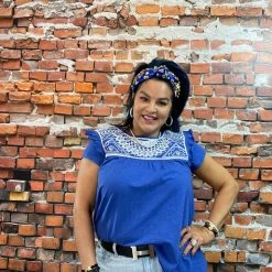 Discount ❤️ Double D Ranch Wear - Folk Foray Collection Palomita Top ❤️ 13 Double D Ranch Wear - Folk Foray Collection Palomita Top