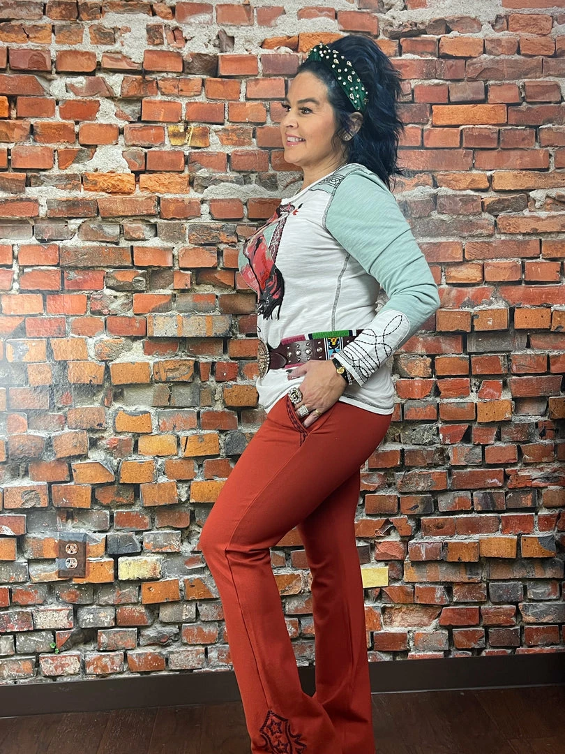 Best Pirce 💯 Double D Ranch Wear - Wild Horses Collection Bottoms Boss Lady Pant 🔥 4 Double D Ranch Wear - Wild Horses Collection Bottoms Boss Lady Pant