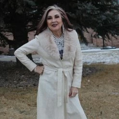 The Sparkling Spur Dazzling Long Sequined Coat Jackets