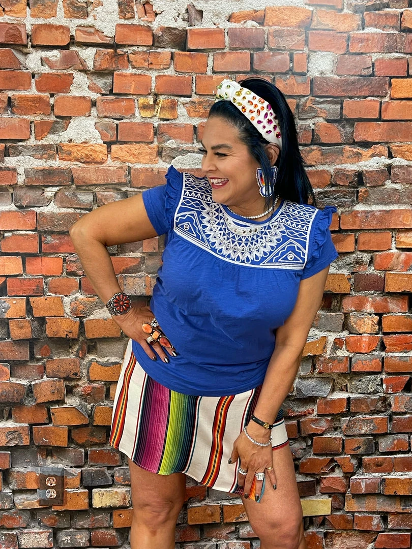 Budget π Double D Ranch - Folk Foray Collection Bonita Blanca Skort Bottoms π 3 Double D Ranch - Folk Foray Collection Bonita Blanca Skort Bottoms