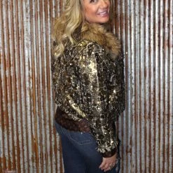 The Sparkling Spur Jackets Tweed And Sequin Jacket