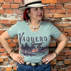 Double D Ranch Wear Vaquero Guest Ranch Tee Tops