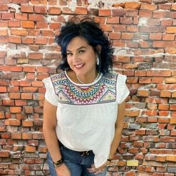 Double D Ranch Wear - Folk Foray Collection Palomita Top