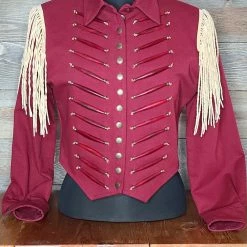 Double D Ranch Wear Cropped Wine Colored Jacket TIFFIANY'S CLOSET