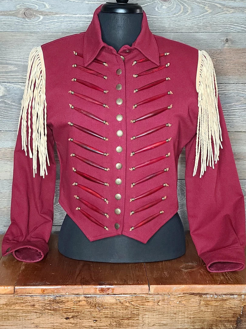 Wholesale 👏 Double D Ranch Wear Cropped Wine Colored Jacket TIFFIANY'S CLOSET 😀 3 Double D Ranch Wear Cropped Wine Colored Jacket TIFFIANY'S CLOSET