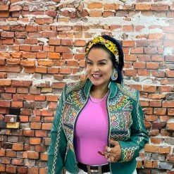 Double D Ranch - Folk Foray Collection Festival Of Colors Jacket