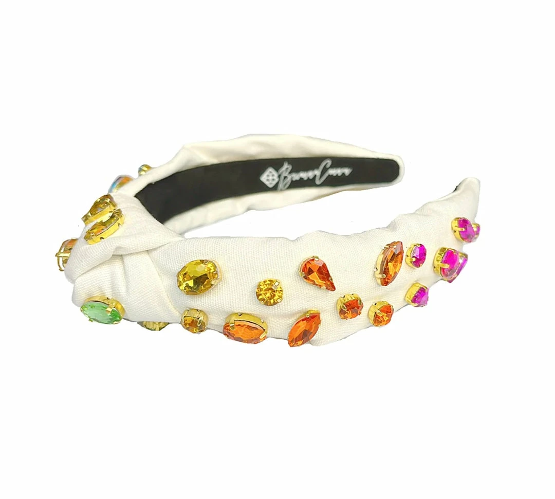 Brand new ๐ Brianna Cannon Ivory Headband With Rainbow Gradient Hand-Sewn Crystals (Mommy + Me Option) Hats/Headbands/Scarves/Gloves ๐ 6 Brianna Cannon Ivory Headband With Rainbow Gradient Hand-Sewn Crystals (Mommy + Me Option) Hats/Headbands/Scarves/Gloves