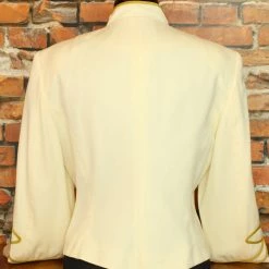 Hairston Roberson Ivory Jacket With Gold Braid